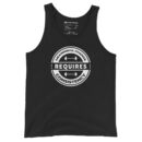 Men's tank top that says Meaningful Change Requires Consistency