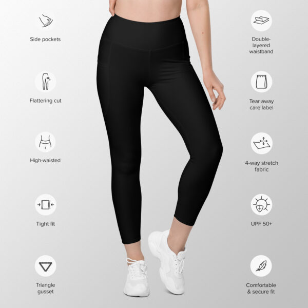 High-Rise Leggings with Pockets - Image 4